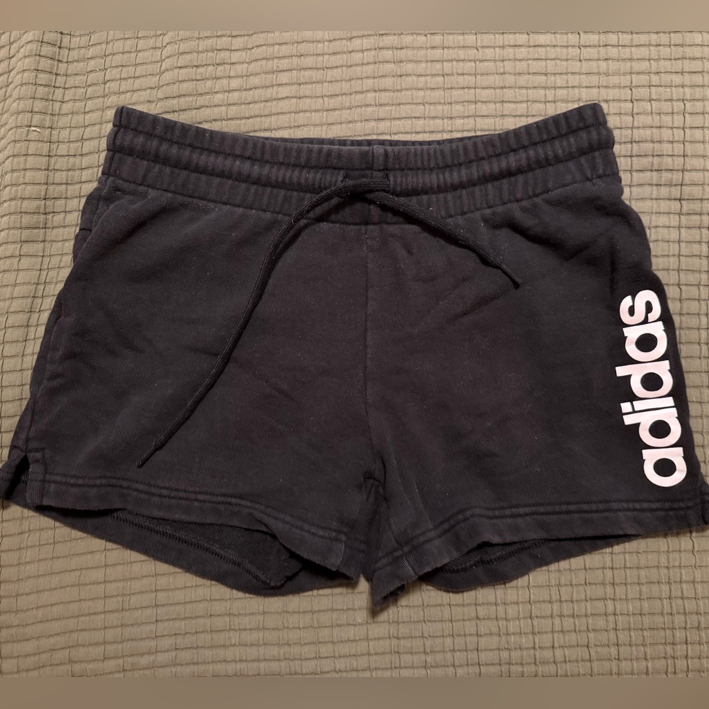 adidas Black Logo Athletic Shorts